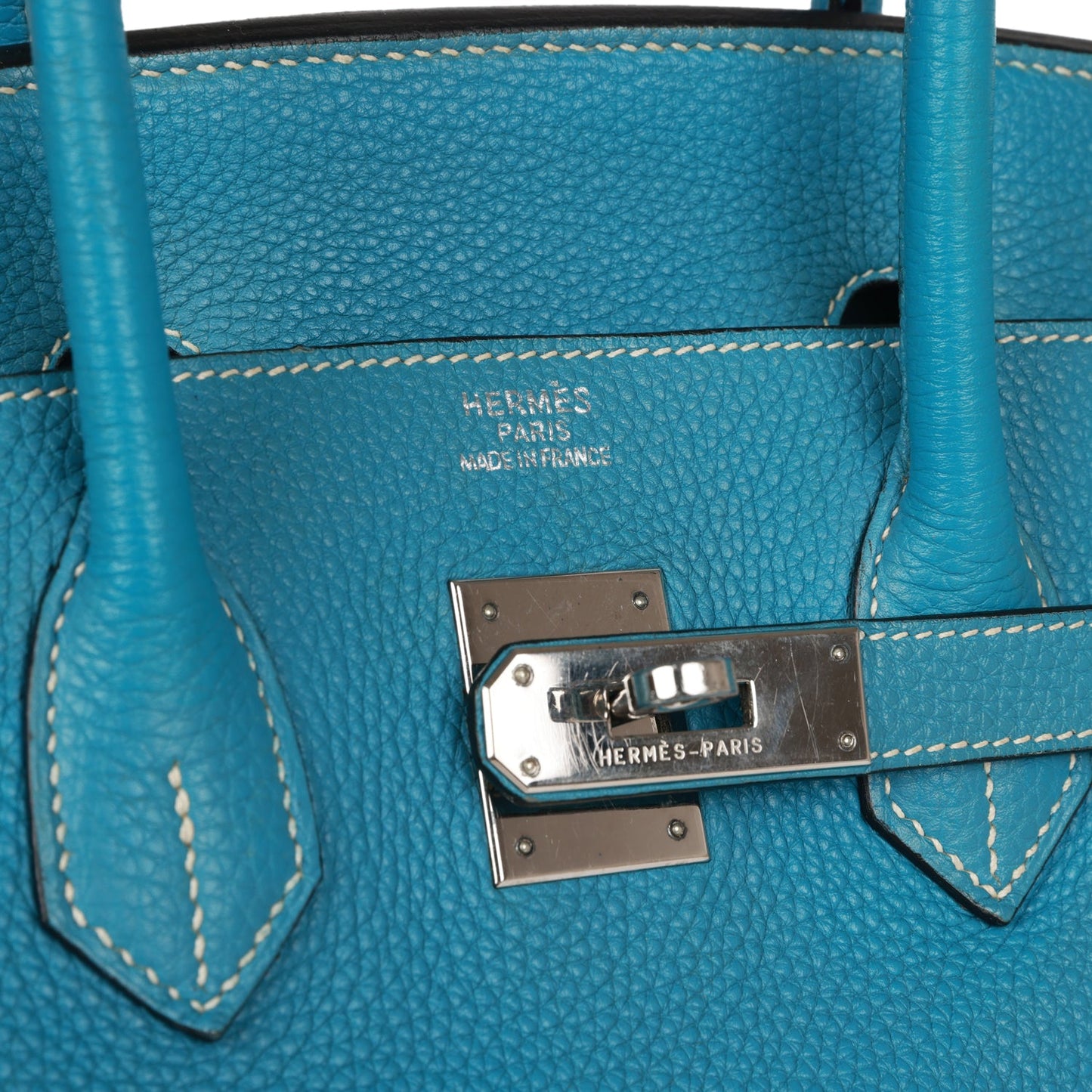 Hermes Birkin 35 Blue Jean Togo Palladium Hardware