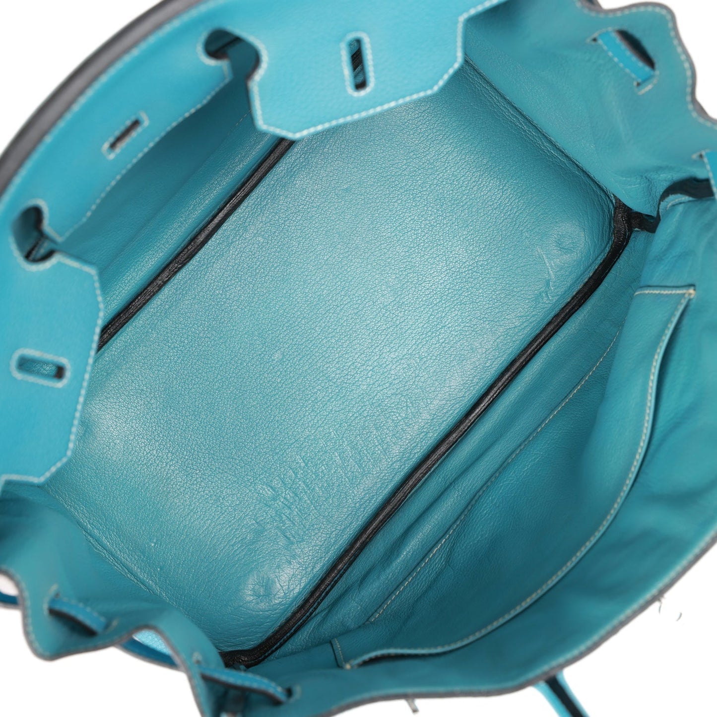 Hermes Birkin 35 Blue Jean Togo Palladium Hardware