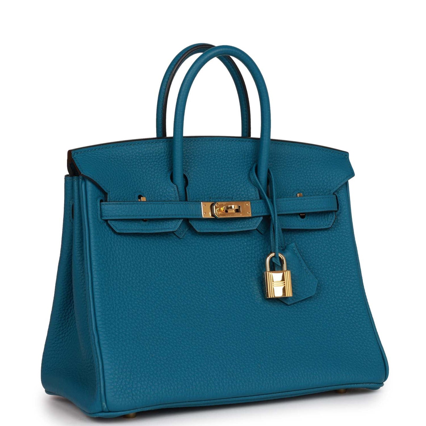 Hermes Birkin 25 Cobalt Togo Gold Hardware