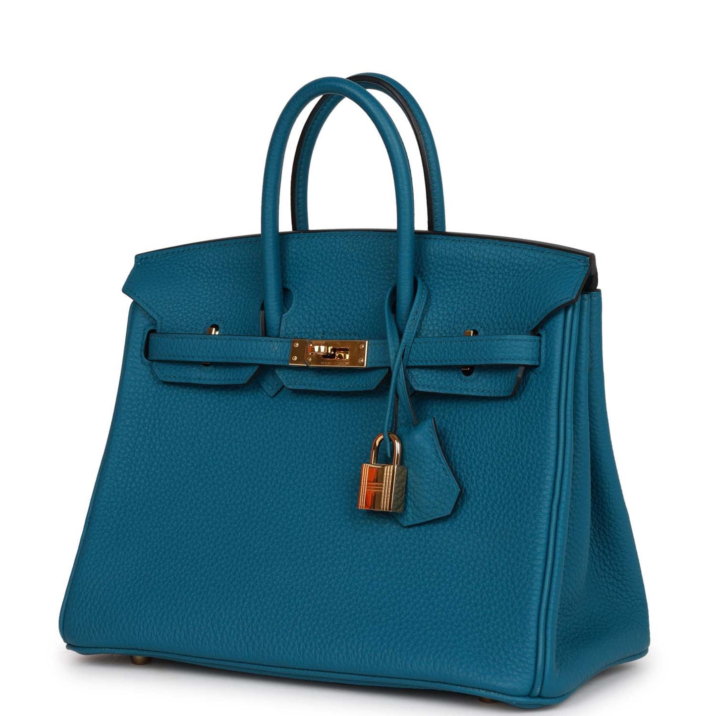 Hermes Birkin 25 Cobalt Togo Gold Hardware