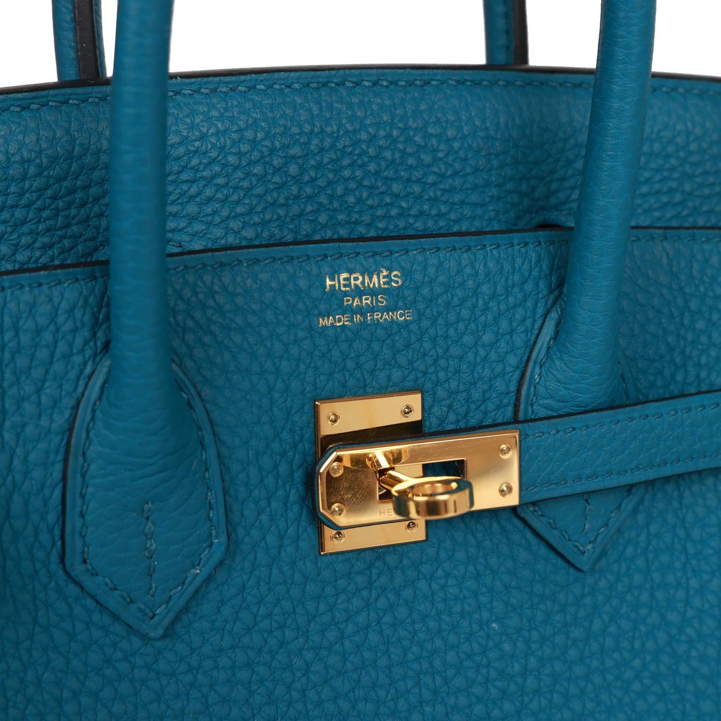 Hermes Birkin 25 Cobalt Togo Gold Hardware
