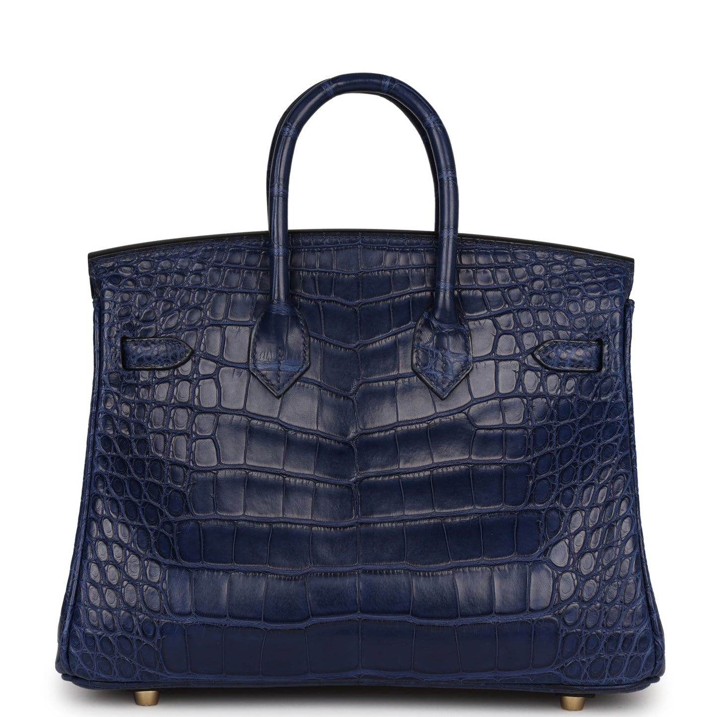 Hermes Birkin 25 Bleu Saphir Alligator Matte with Gold Hardware