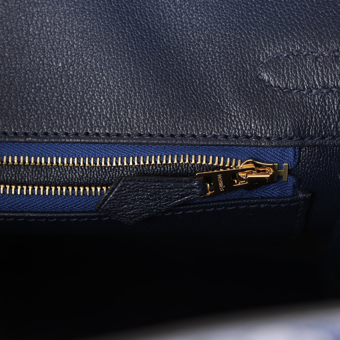 Hermes Birkin 25 Bleu Saphir Alligator Matte with Gold Hardware