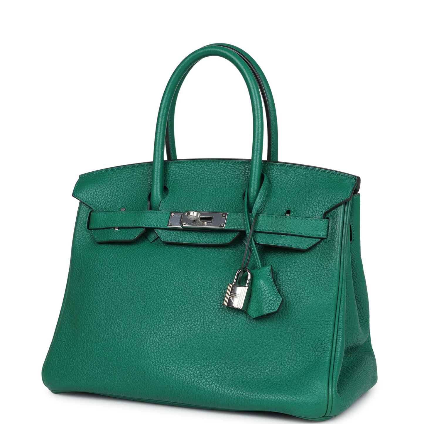 Hermes Birkin 30 Vert Vertigo Clemence Palladium Hardware