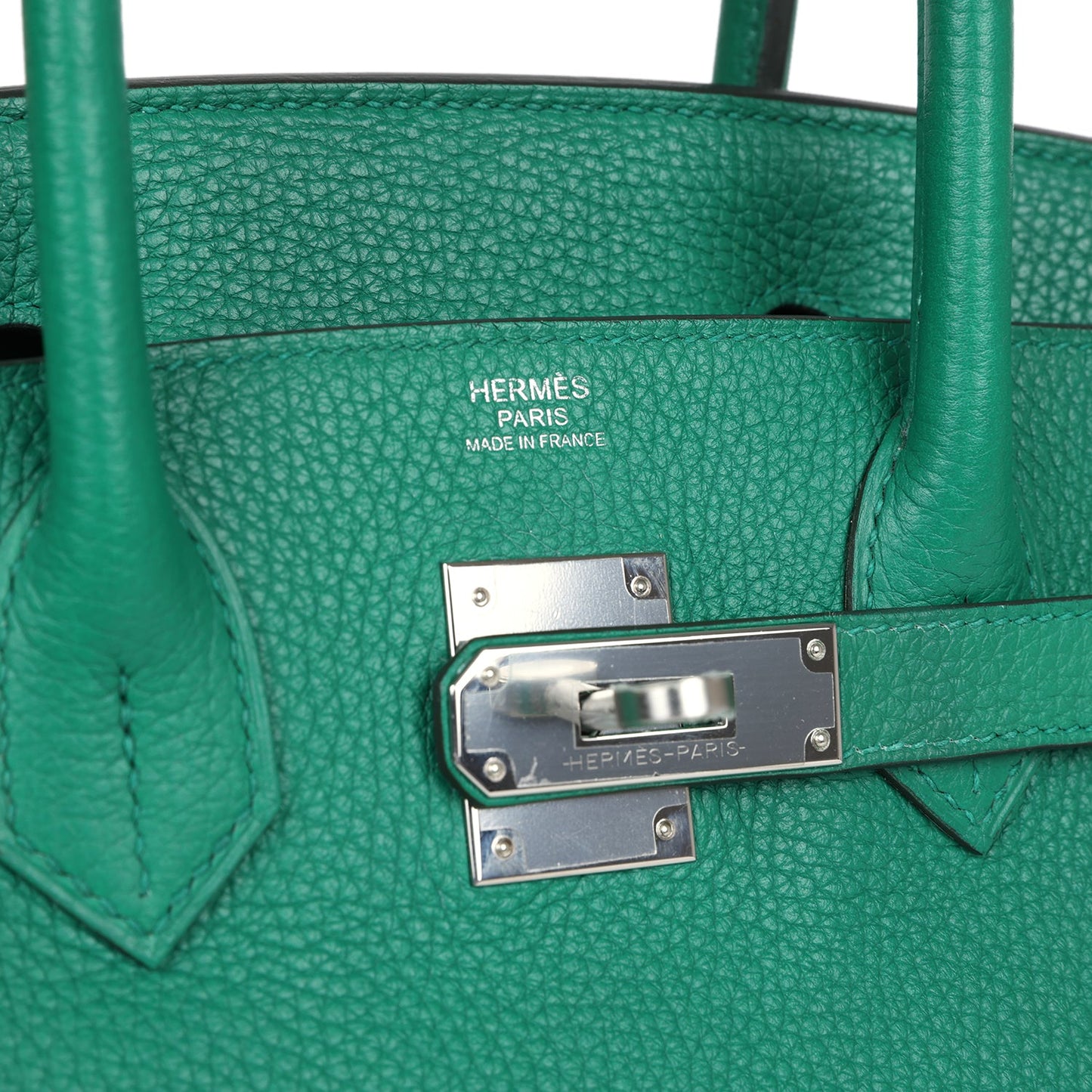 Hermes Birkin 30 Vert Vertigo Clemence Palladium Hardware