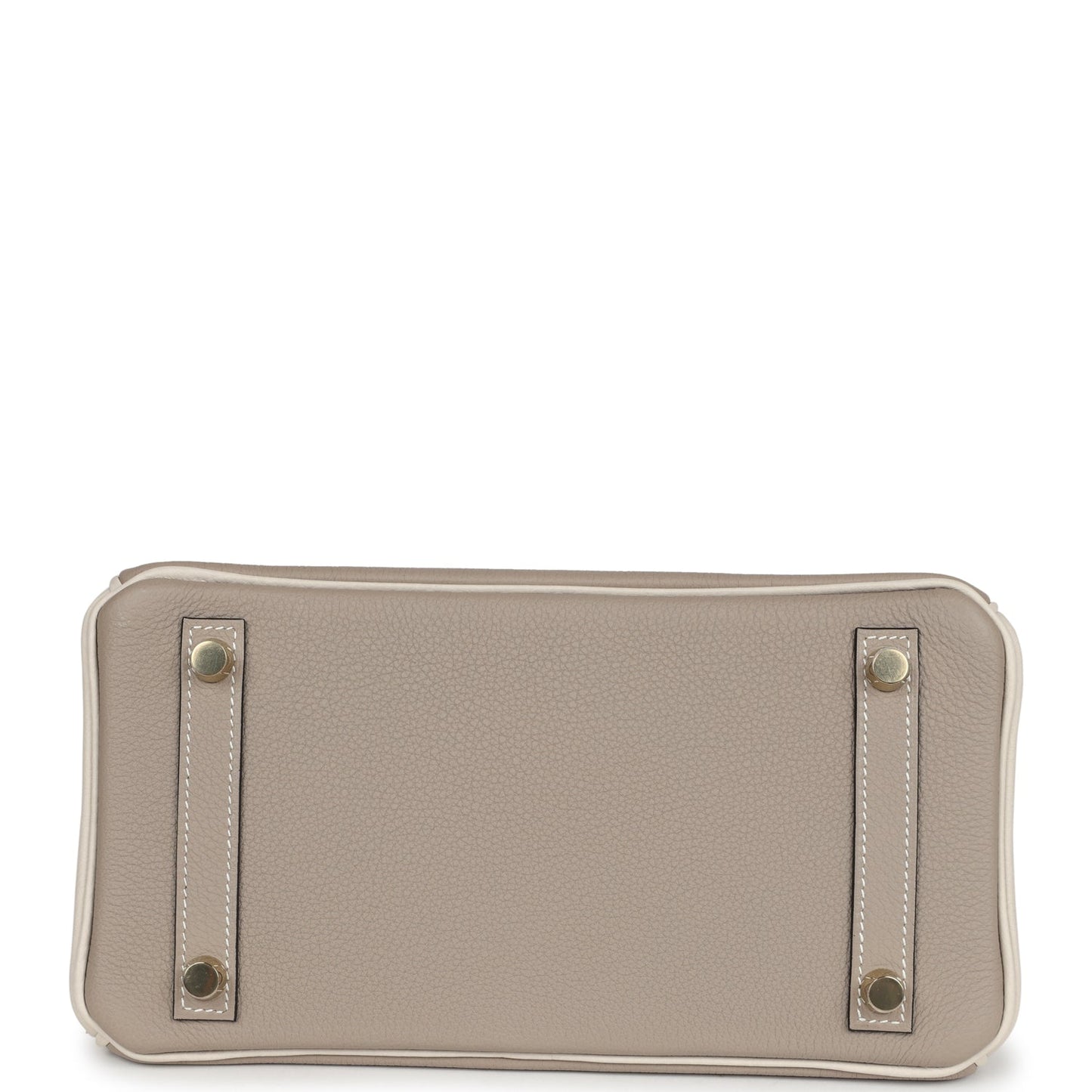 Hermes Special Order (HSS) Birkin 25 Gris Tourterelle and Craie Togo Brushed Gold Hardware