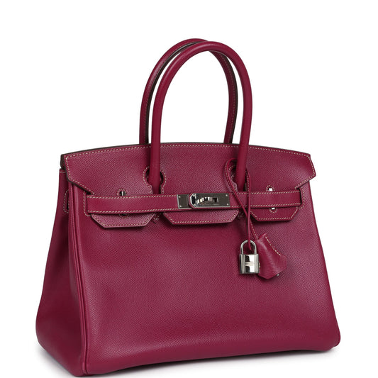 Hermes Birkin 30 Tosca Candy Epsom Palladium Hardware