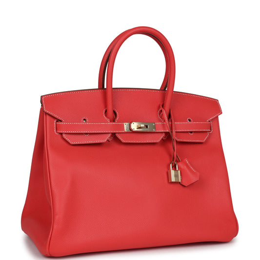 Hermes Birkin 35 Rose Jaipur Candy Epsom Permabrass Hardware
