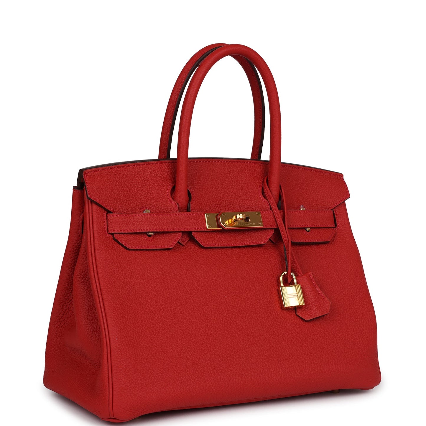 Hermes Birkin 30 Geranium Togo Gold Hardware