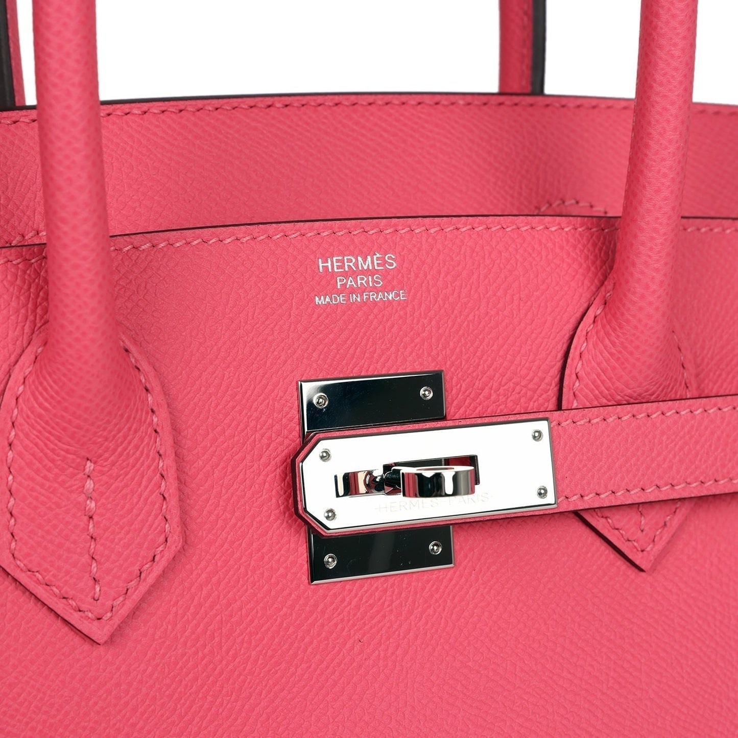 Hermes Birkin 30 Rose Azalee Epsom Palladium Hardware