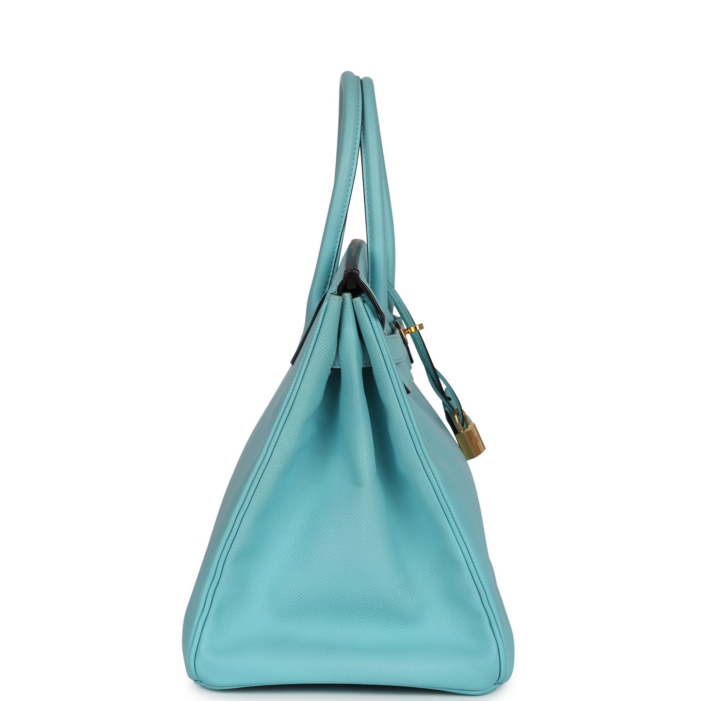 Hermes Birkin 35 Bleu Atoll Epsom Gold Hardware