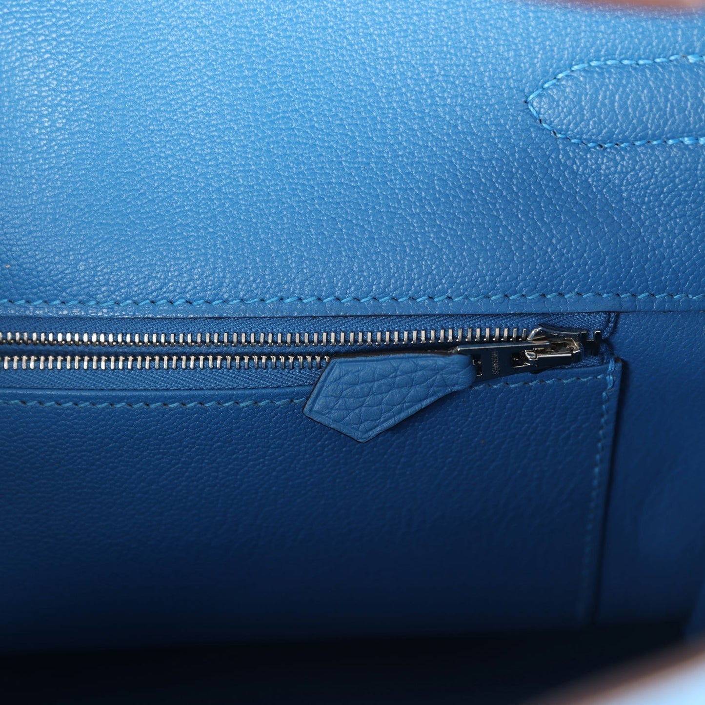 Hermes Birkin 35 Mykonos Clemence Palladium Hardware