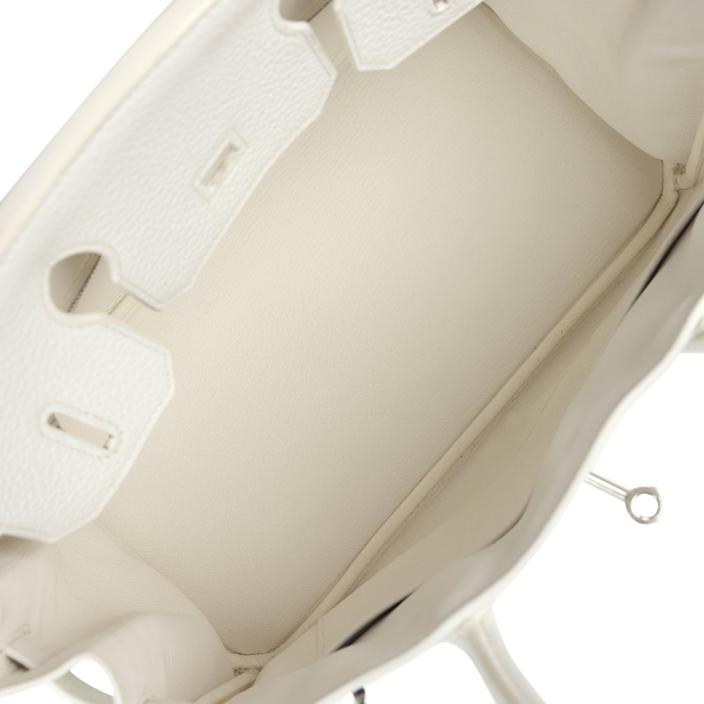 Hermes Birkin 30 White Clemence Palladium Hardware