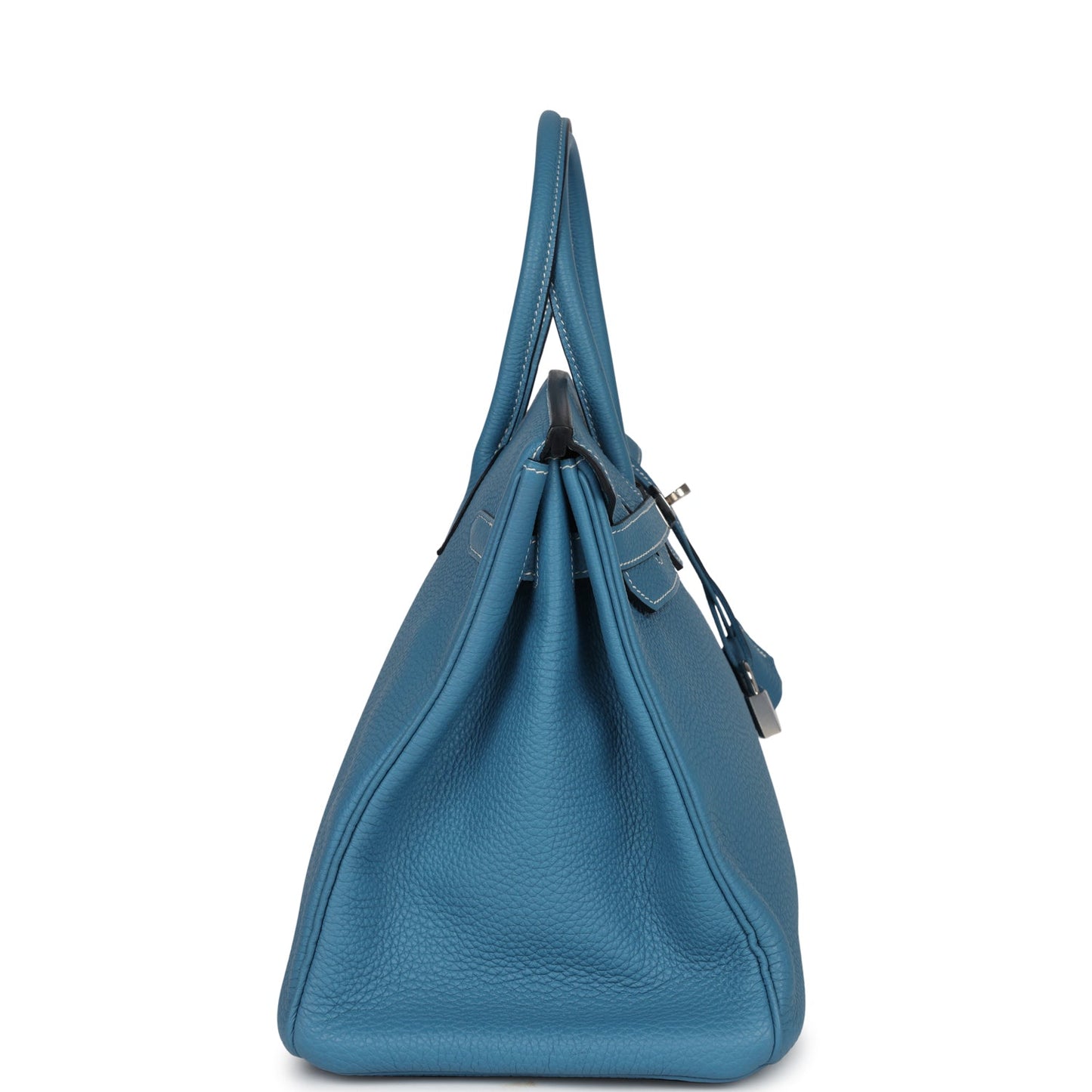 Hermes Birkin 35 Blue Jean Togo Palladium Hardware