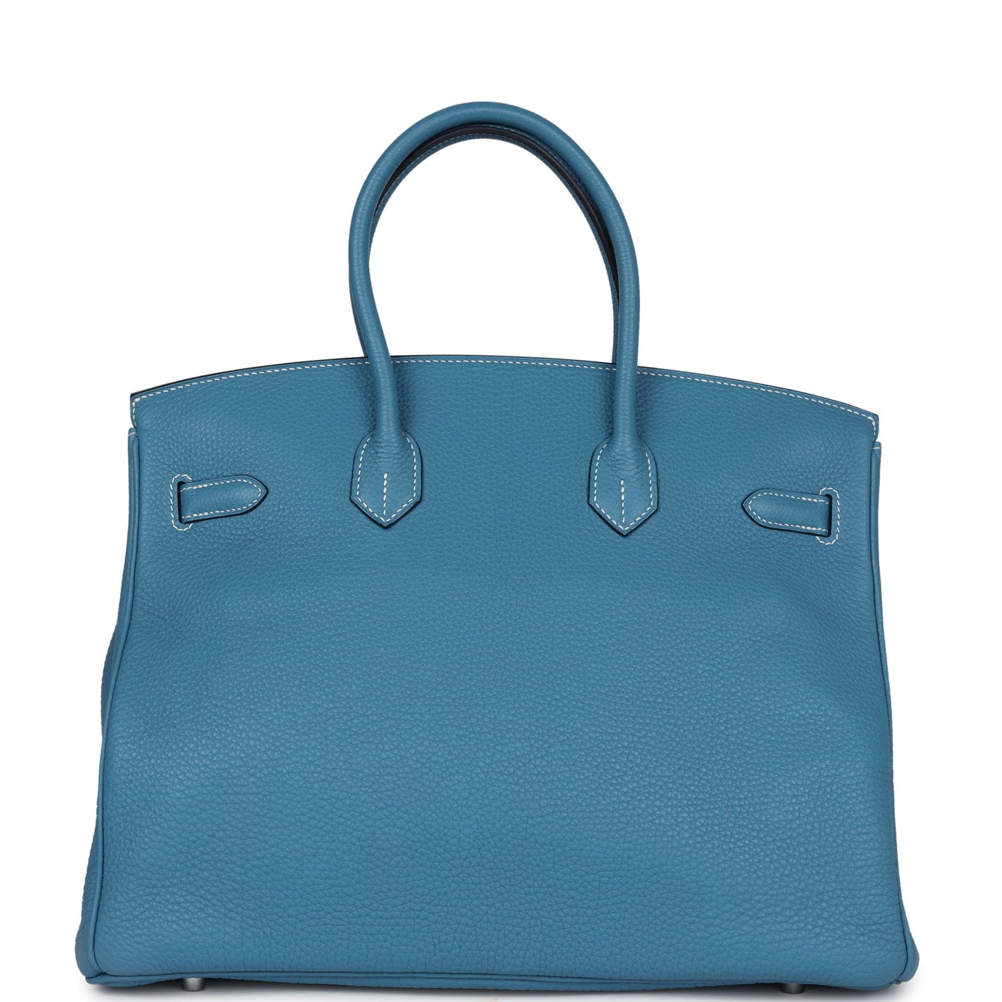 Hermes Birkin 35 Blue Jean Togo Palladium Hardware