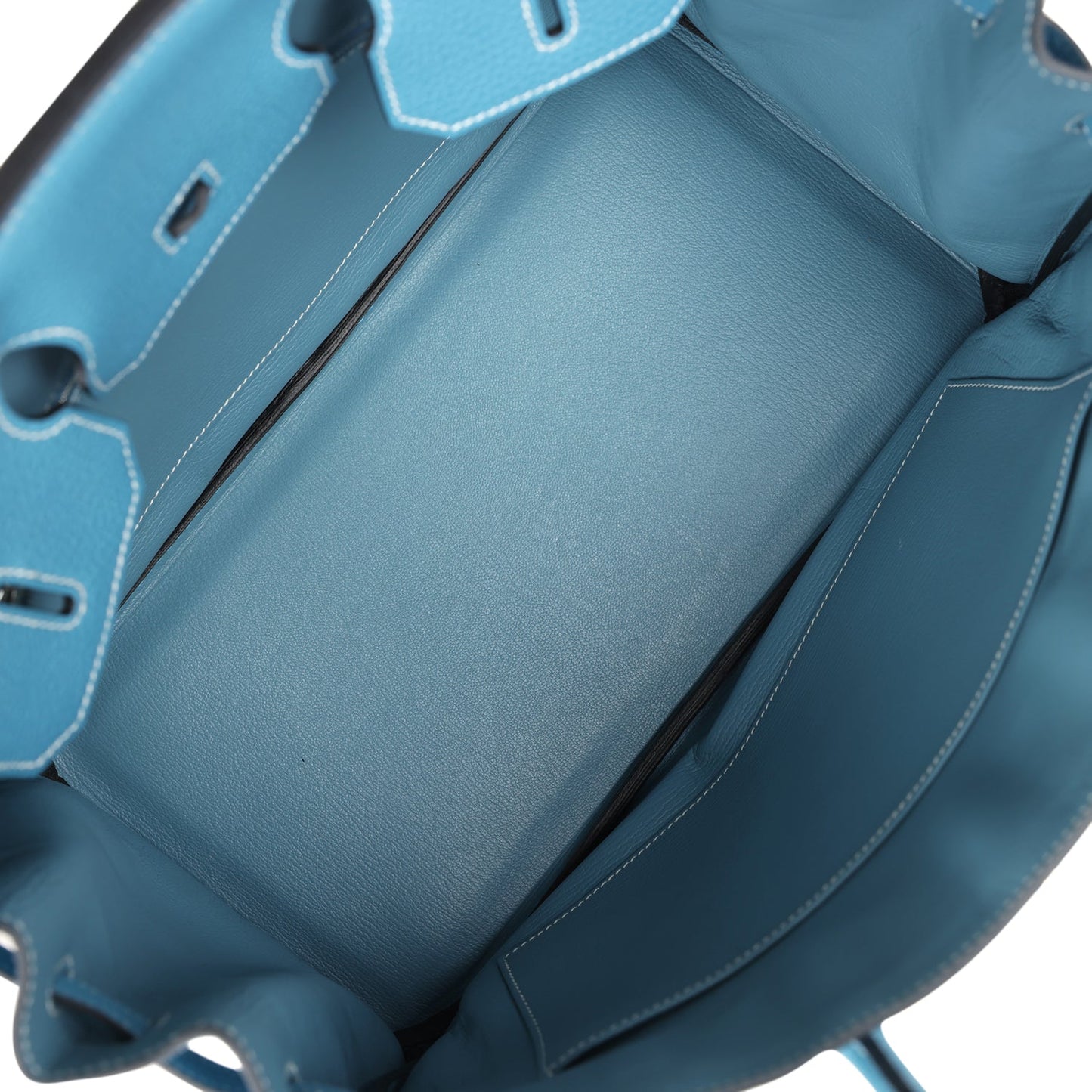 Hermes Birkin 35 Blue Jean Togo Palladium Hardware