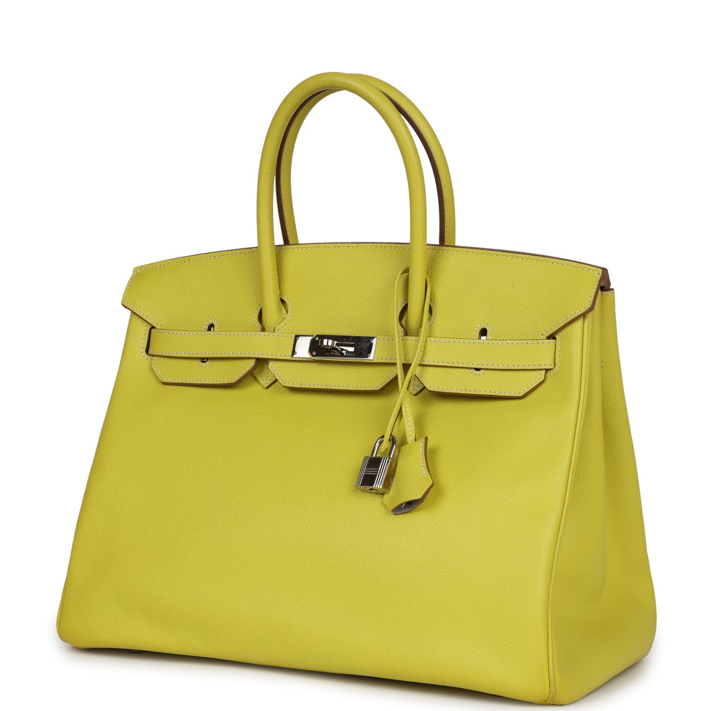Hermes Birkin 35 Lime Candy Epsom Palladium Hardware