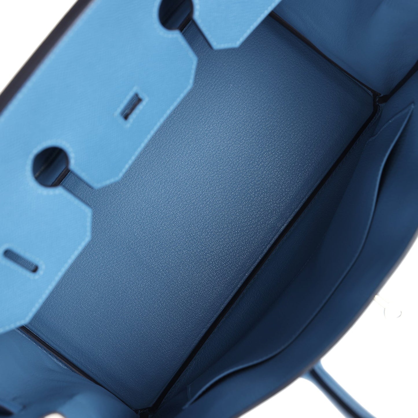 Hermes Birkin 35 Bleu Azur Epsom Palladium Hardware