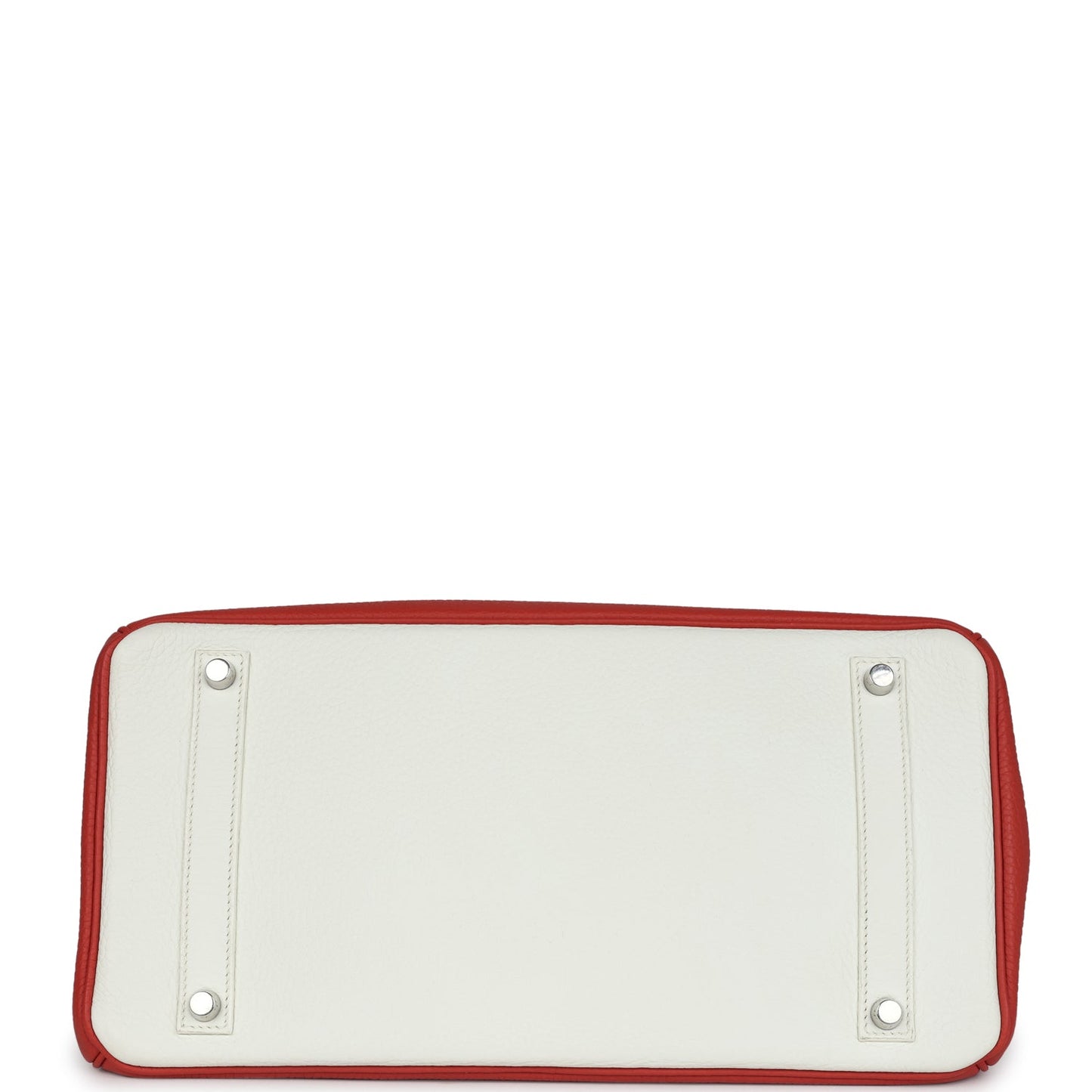 Hermes Birkin 35 Eclat Sanguine and White Clemence Palladium Hardware