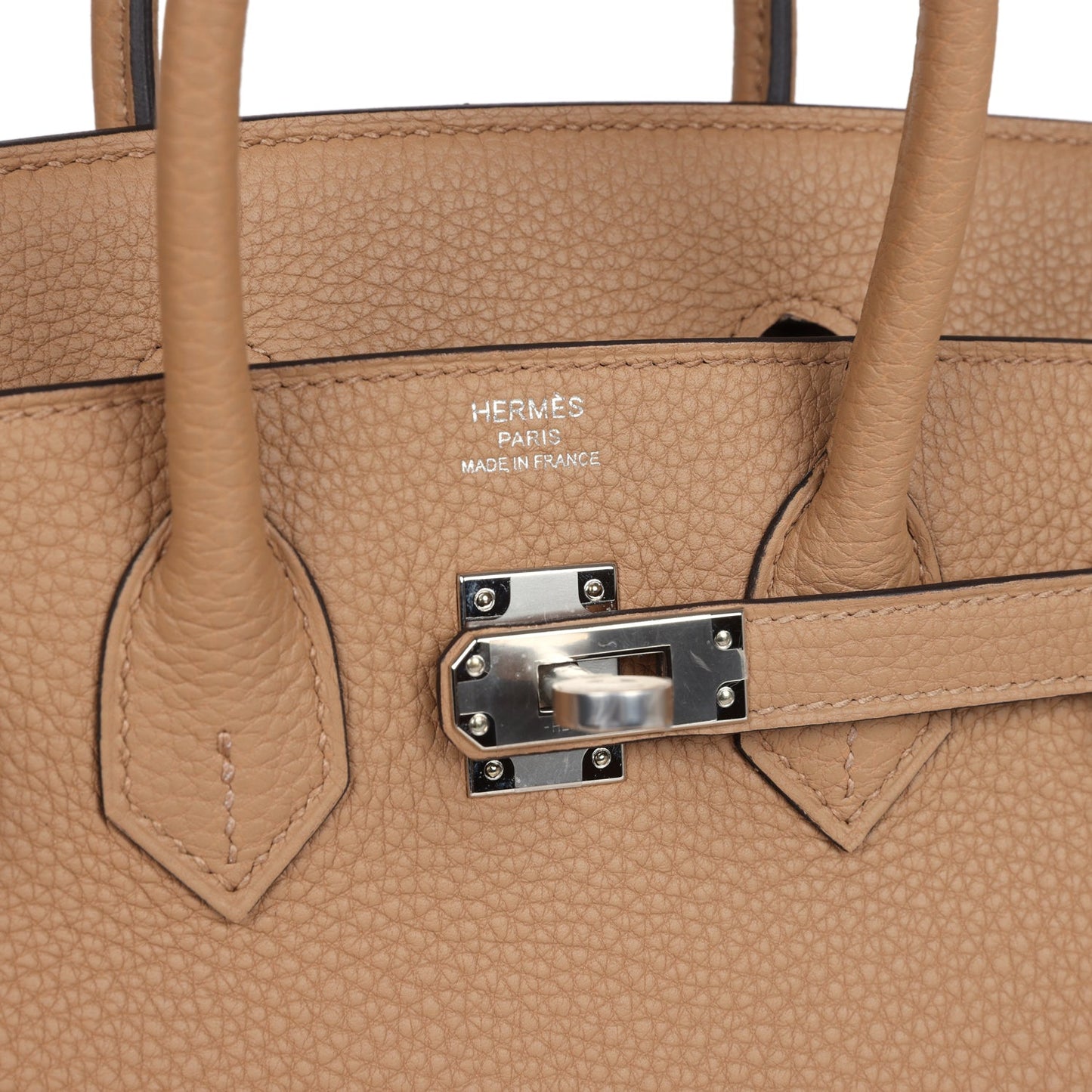 Hermes Birkin 25 Chai Togo Palladium Hardware