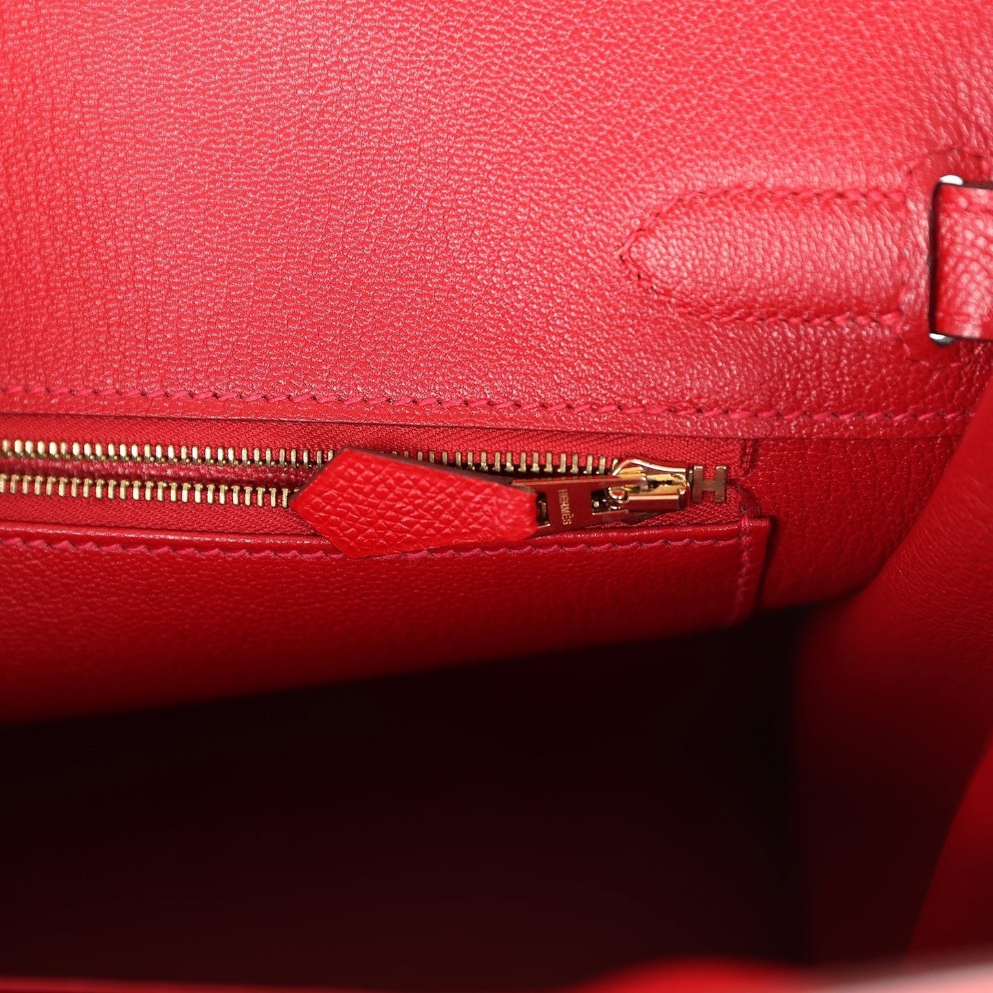 Hermes Birkin 30 Rouge Casaque Epsom Gold Hardware
