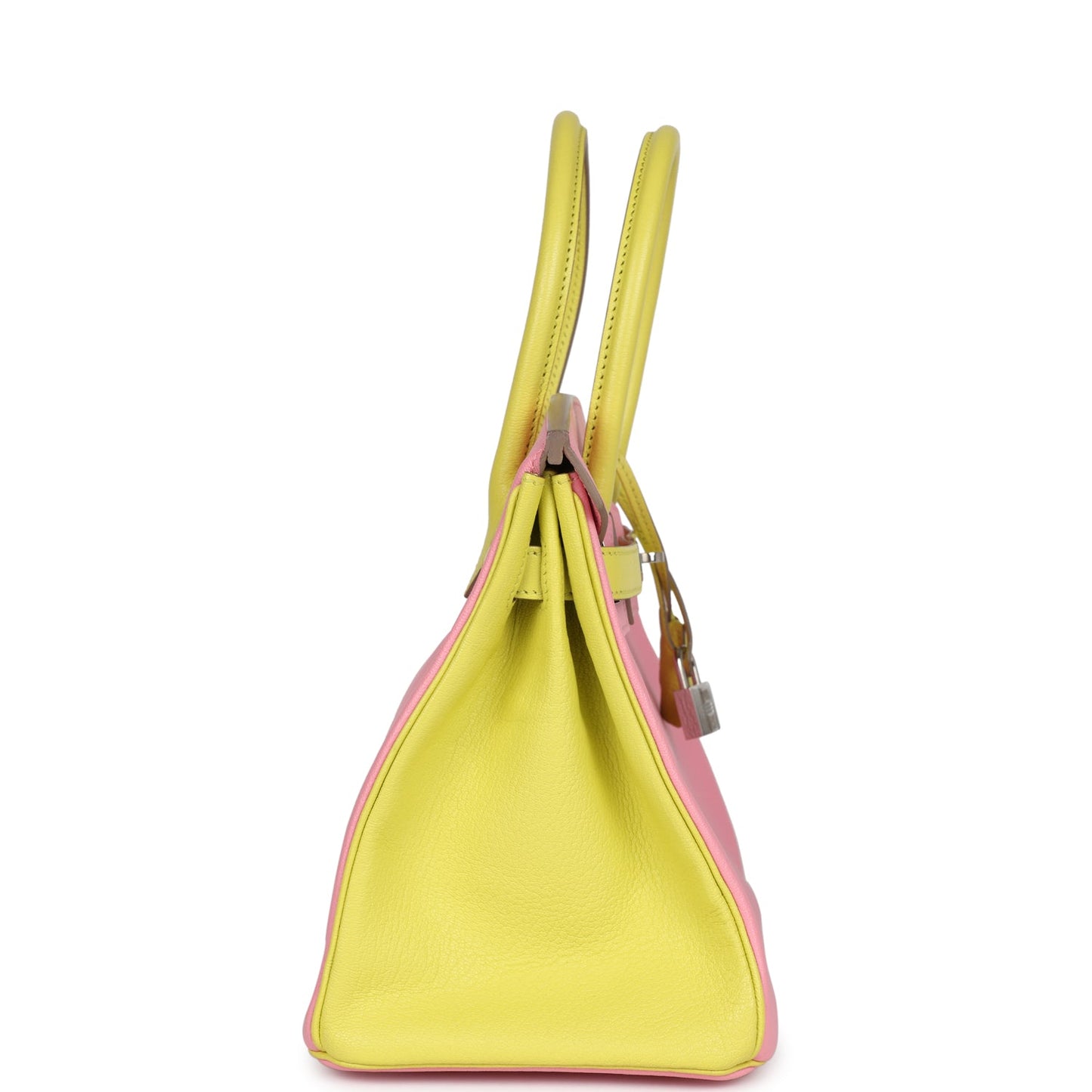 Hermes Special Order (HSS) Birkin 30 Rose Confetti and Lime Chevre Mysore Palladium Hardware