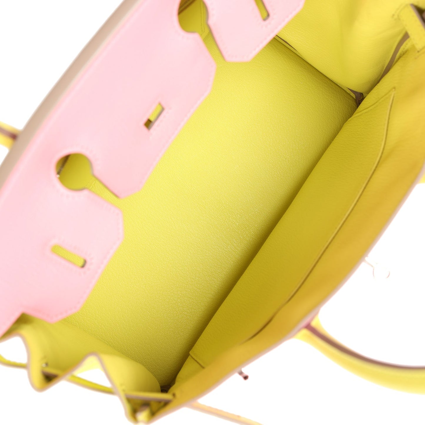 Hermes Special Order (HSS) Birkin 30 Rose Confetti and Lime Chevre Mysore Palladium Hardware