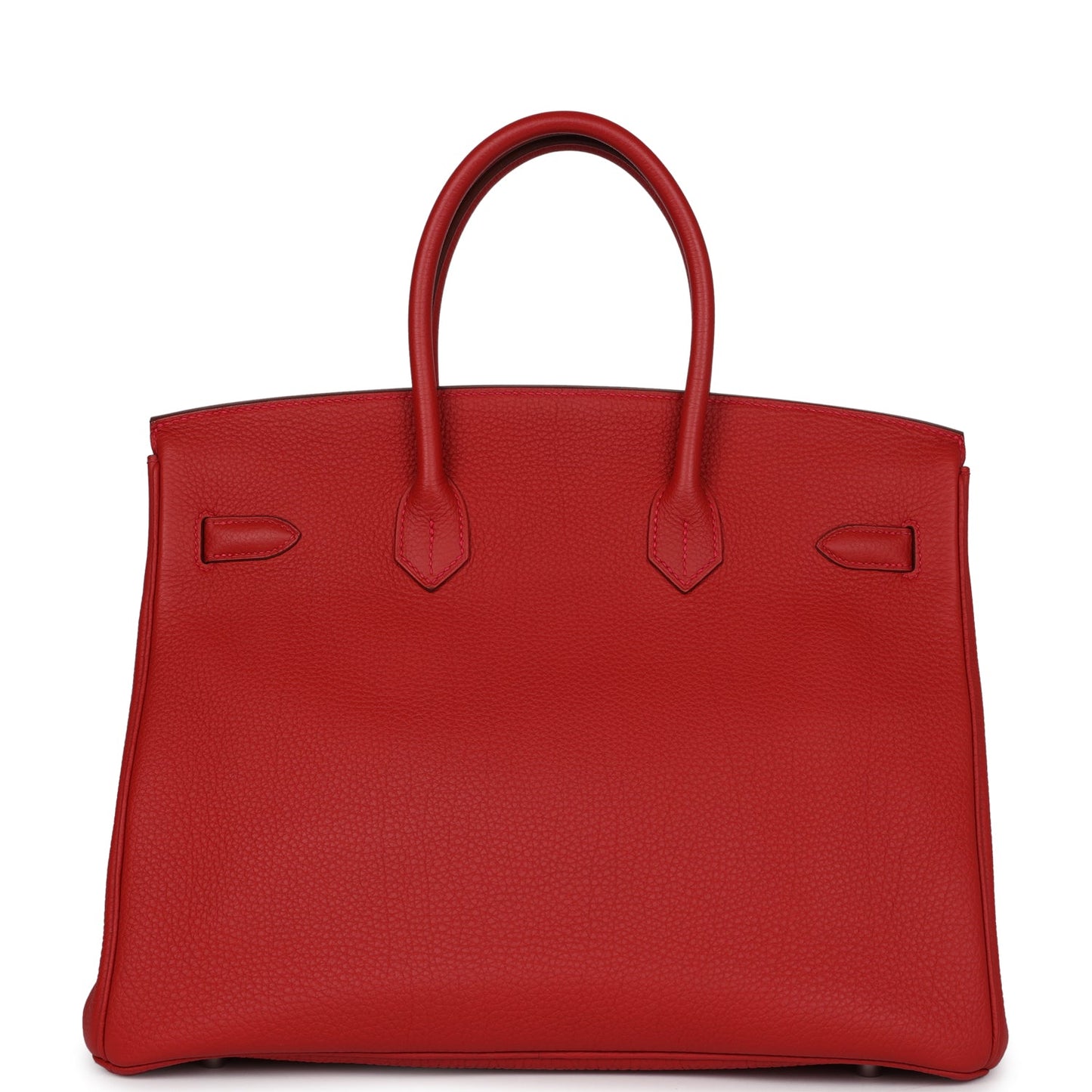 Hermes Birkin 35 Rouge Casaque Togo Palladium Hardware