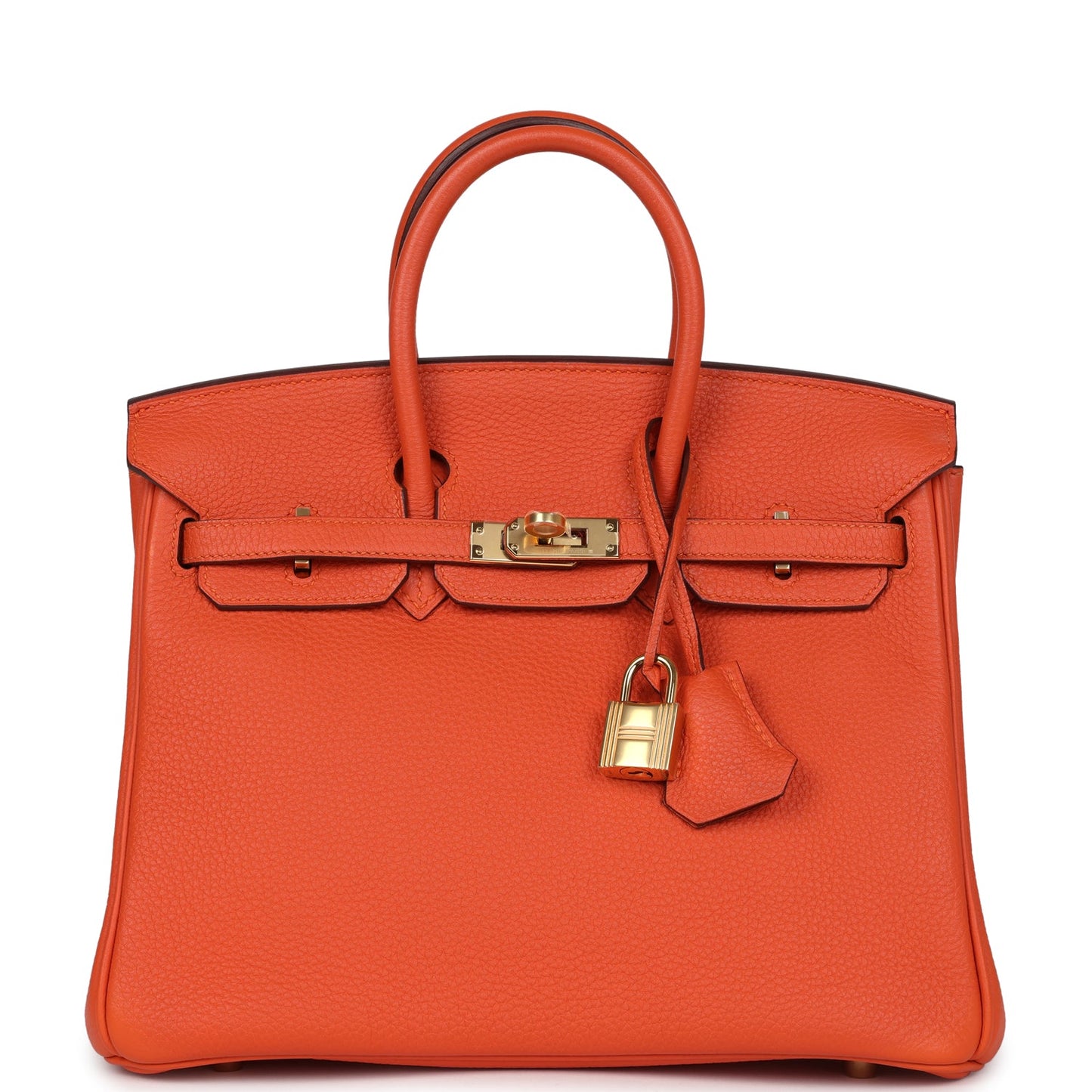 Hermes Birkin 25 Feu Togo Gold Hardware