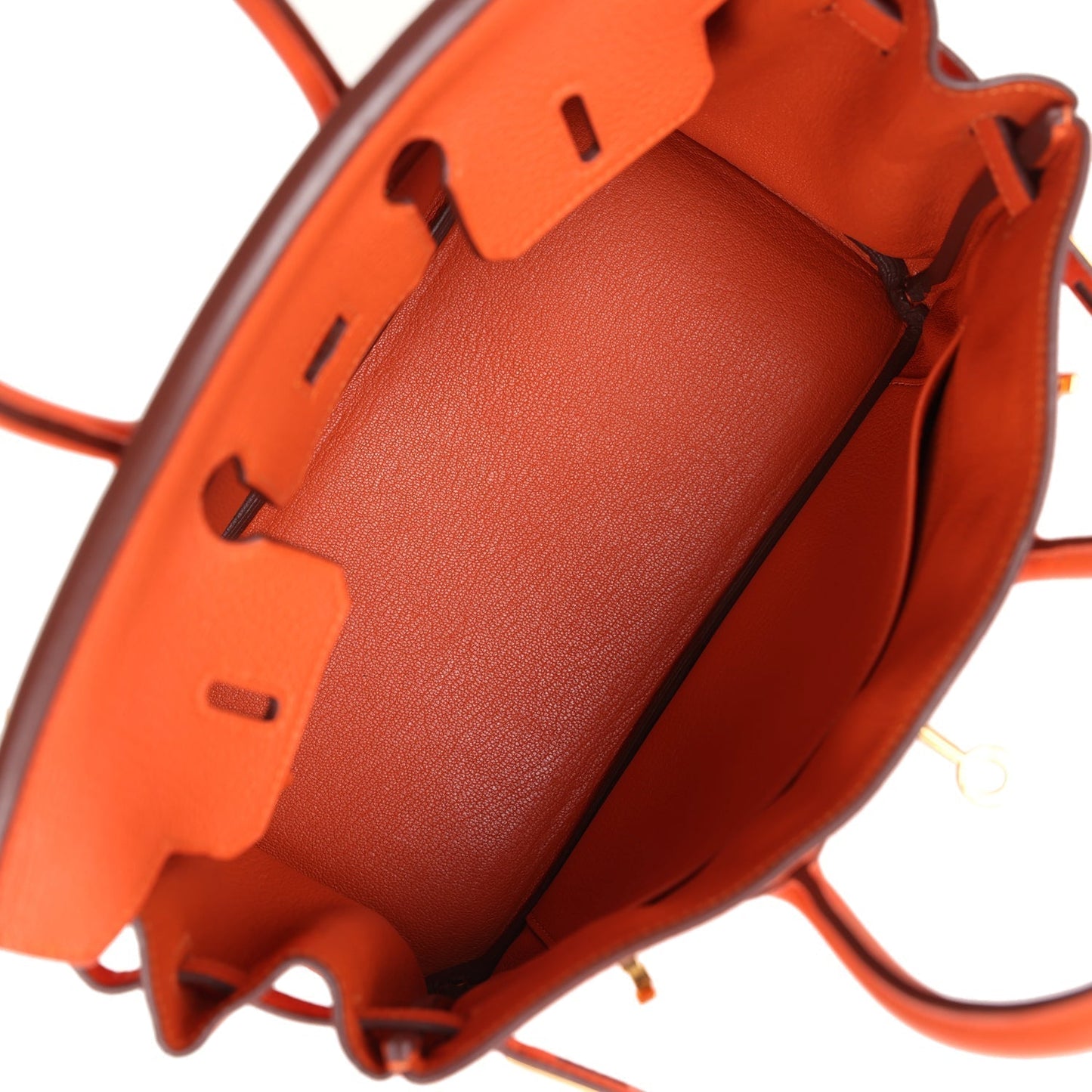 Hermes Birkin 25 Feu Togo Gold Hardware