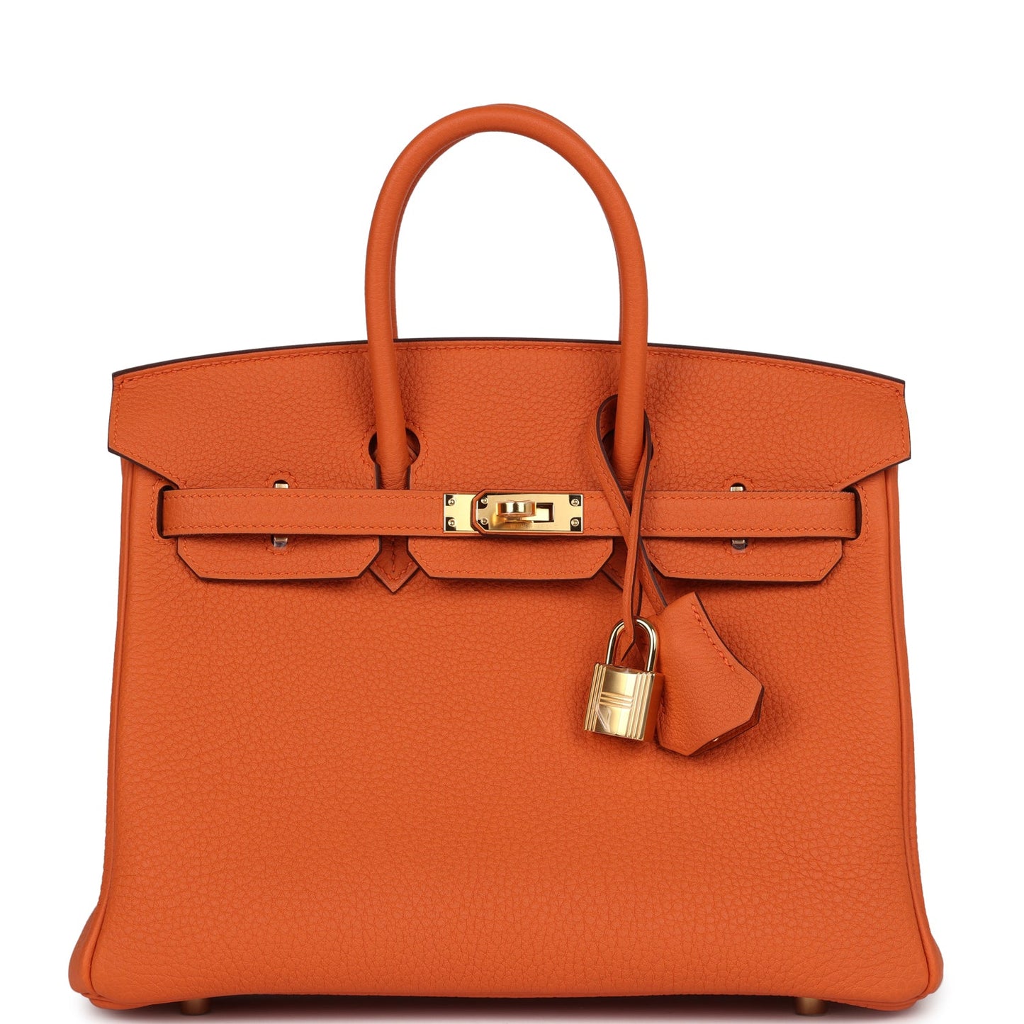 Hermes Birkin 25 Orange Togo Gold Hardware - Hermes Birkin 25 Orange