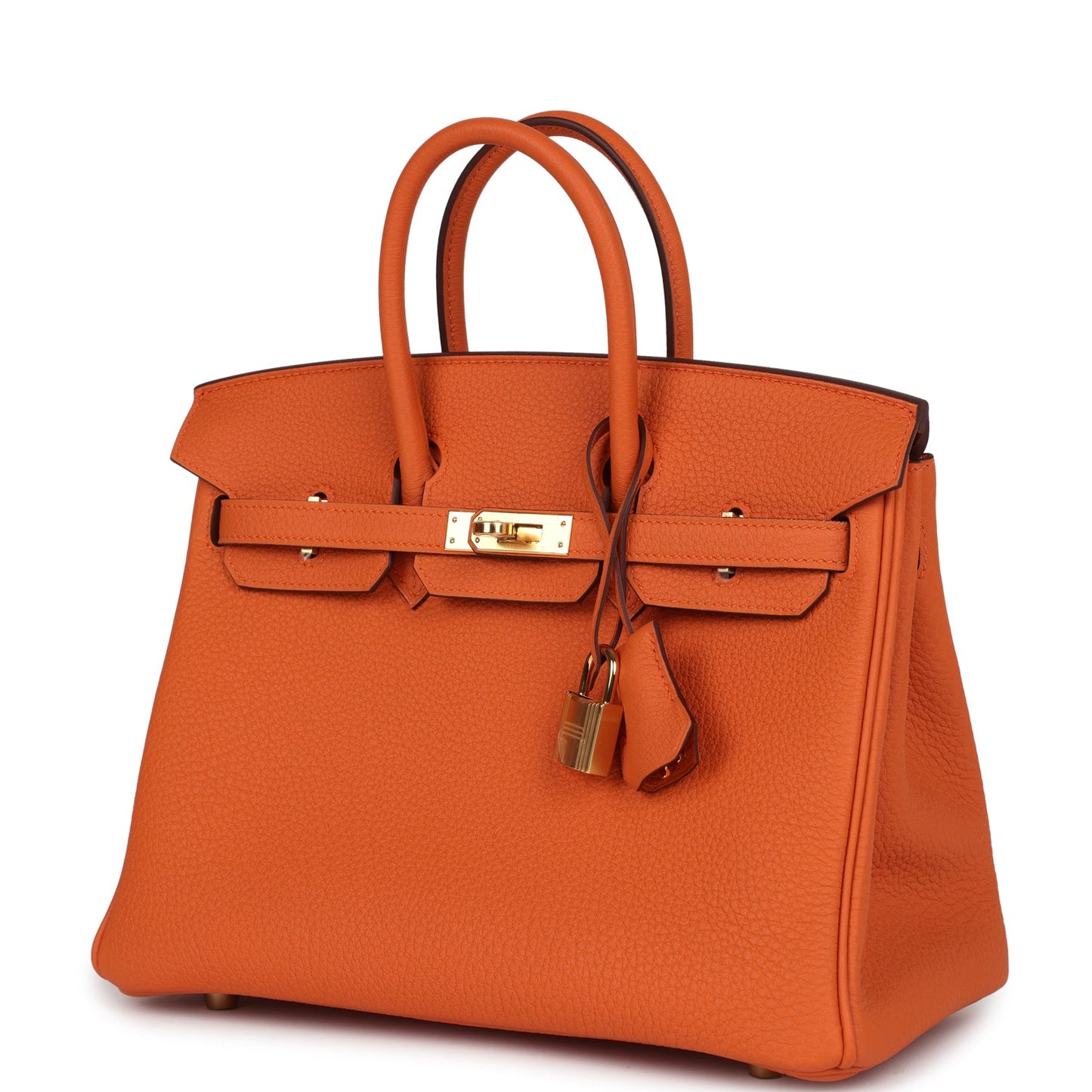 Hermes Birkin 25 Orange Togo Gold Hardware - Hermes Birkin 25 Orange