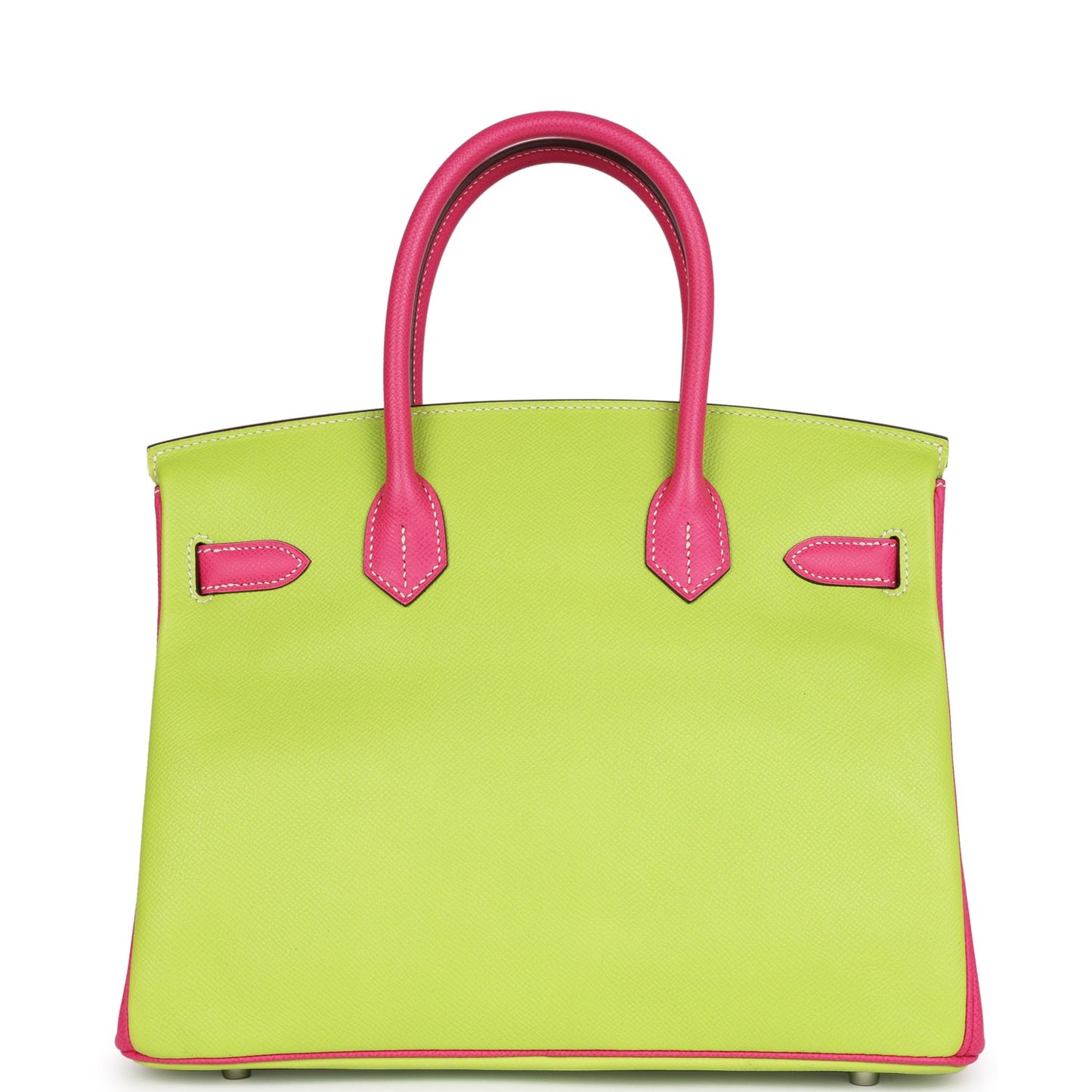 Hermes Special Order (HSS) Birkin 30 Kiwi and Rose Tyrien Epsom Palladium Hardware
