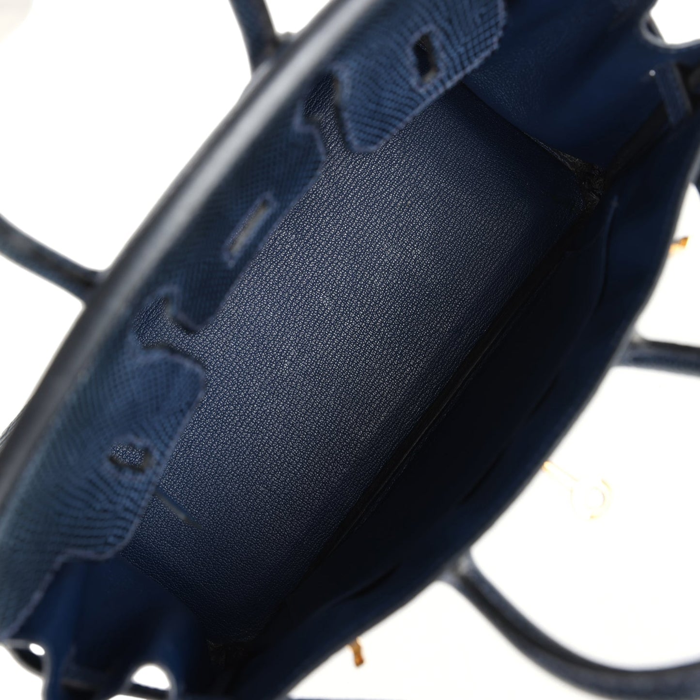 Hermes Birkin 25 Bleu De Malte Varanus Niloticus Lizard Gold Hardware