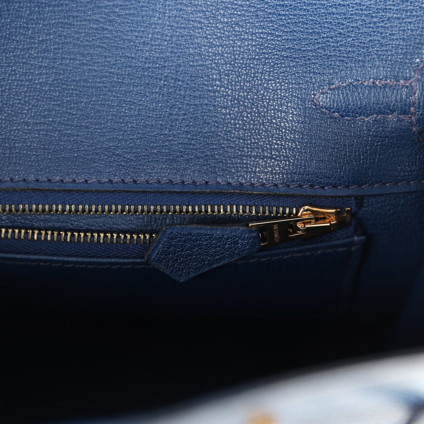 Hermes Birkin 25 Bleu De Malte Varanus Niloticus Lizard Gold Hardware