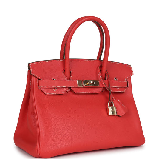 Hermes Birkin 30 Rose Jaipur Candy Epsom Permabrass Hardware