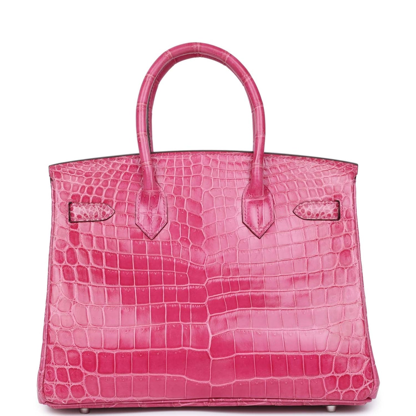Hermes Birkin 30 Fuschia Shiny Niloticus Crocodile Palladium Hardware