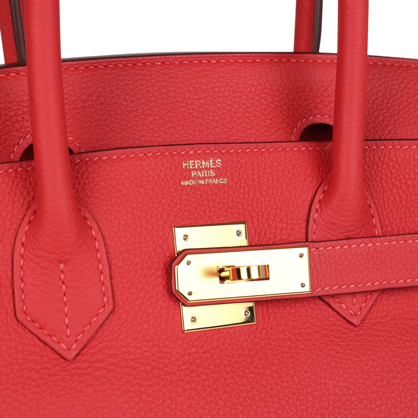 Hermes Birkin 30 Rouge Pivoine Togo Gold Hardware