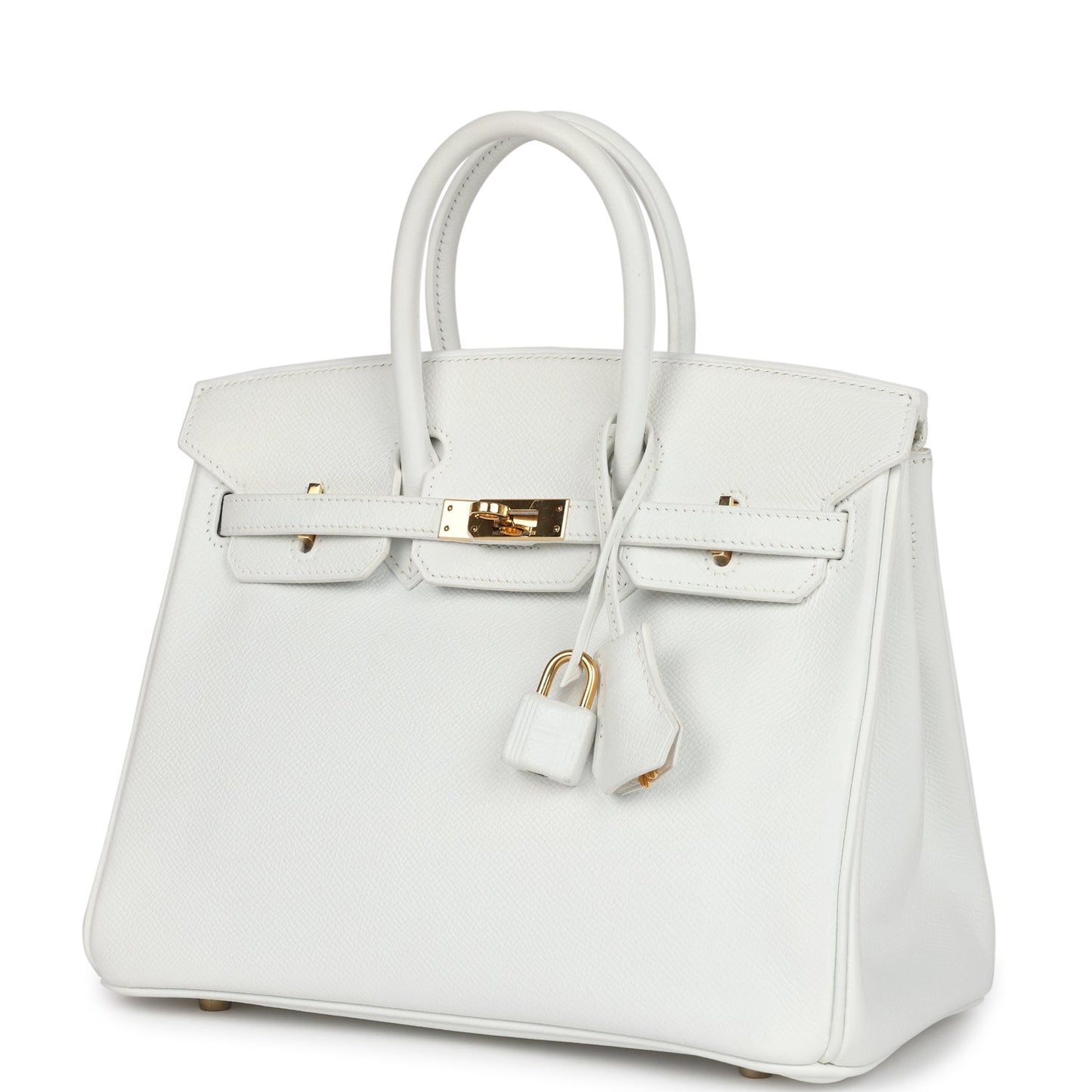 Hermes Birkin 25 White Epsom Gold Hardware