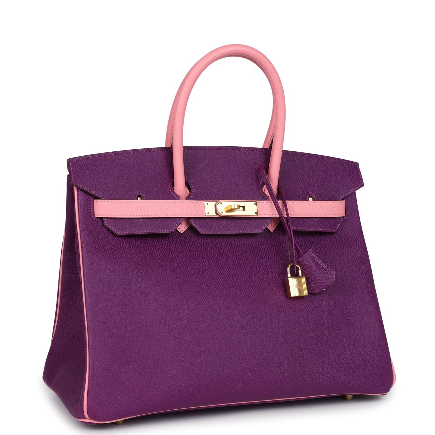 Hermes Special Order (HSS) Birkin 35 Rose Confetti and Anemone Epsom Gold Hardware