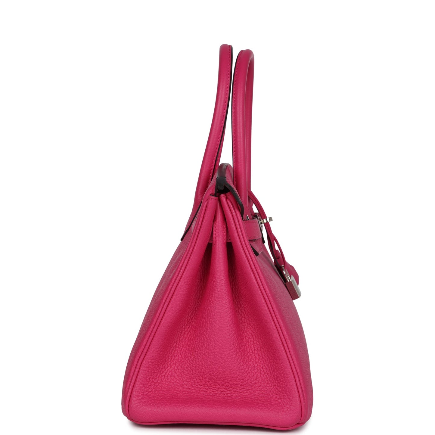 Hermes Birkin 30 Rose Shocking Clemence Palladium Hardware