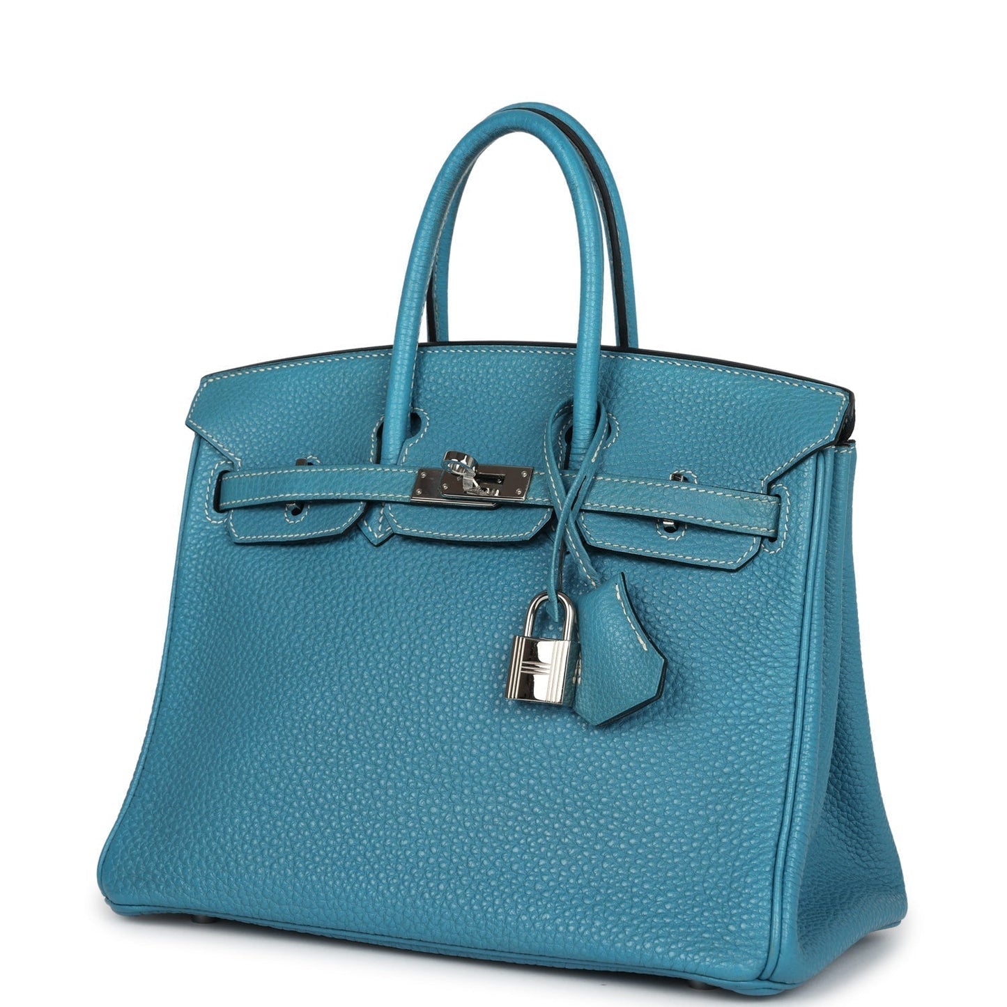 Hermes Birkin 25 Blue Jean Togo Palladium Hardware