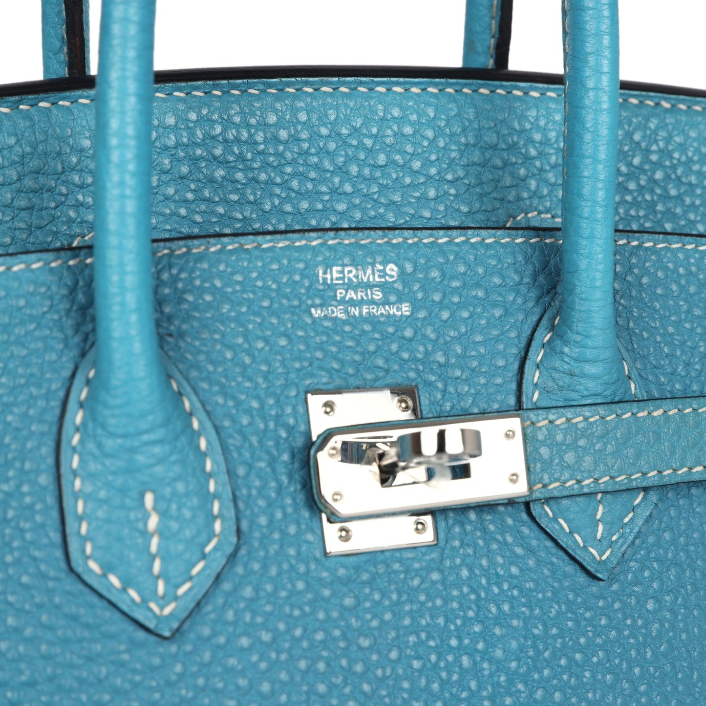 Hermes Birkin 25 Blue Jean Togo Palladium Hardware
