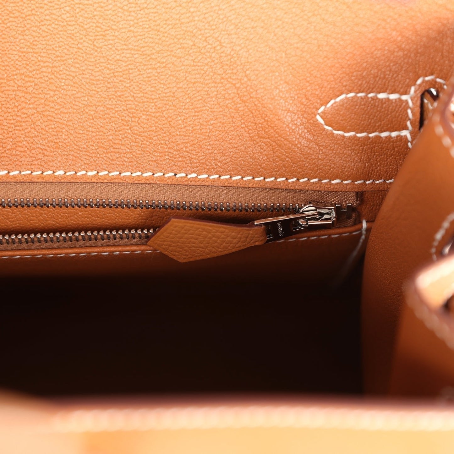 Hermes Birkin Sellier 25 Gold Epsom Palladium Hardware