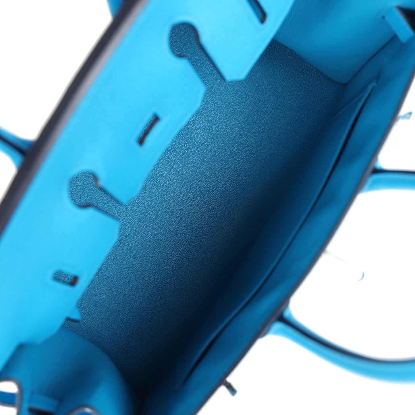 Hermes Birkin Sellier 25 Bleu Frida Epsom Palladium Hardware