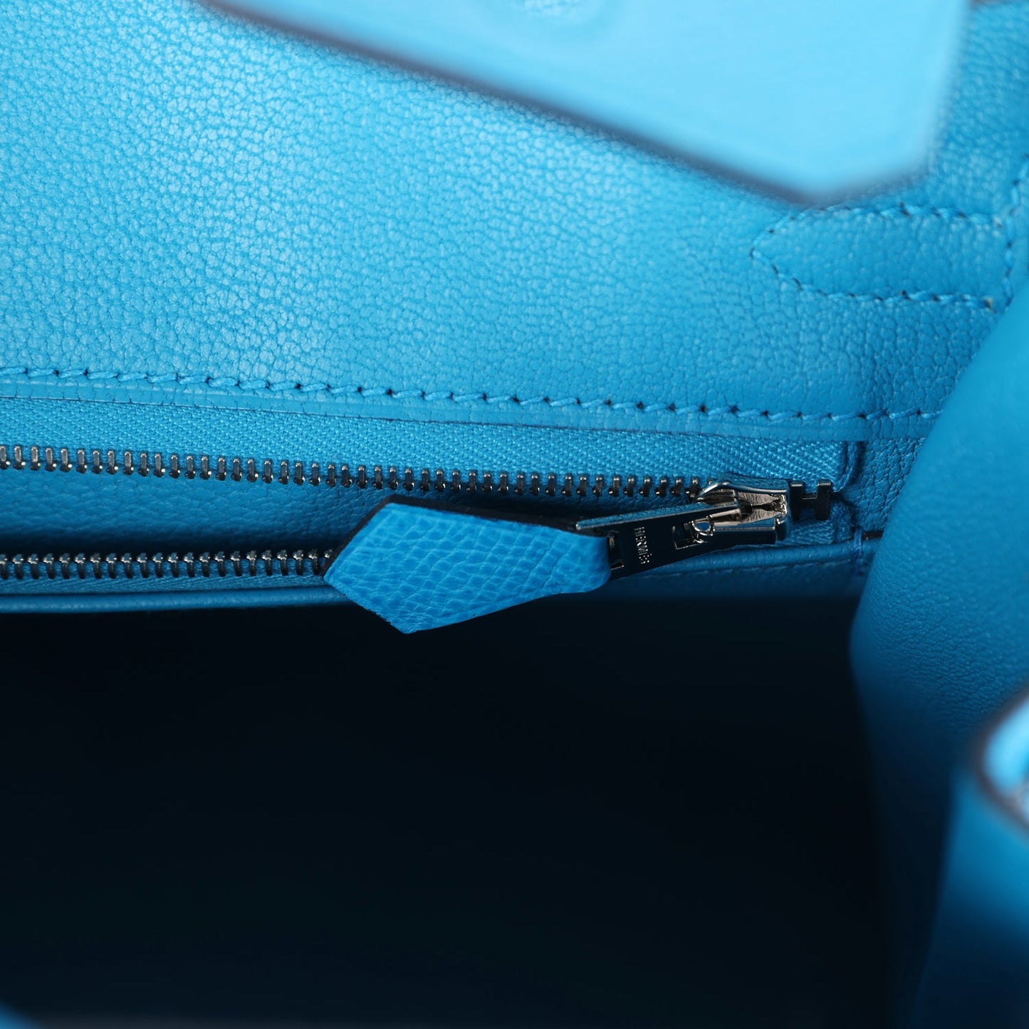 Hermes Birkin Sellier 25 Bleu Frida Epsom Palladium Hardware