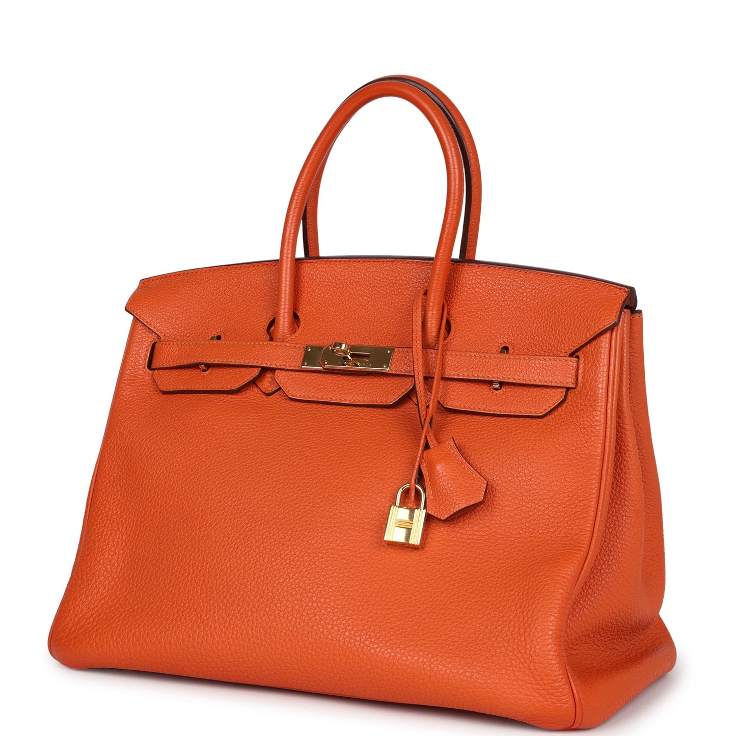Hermes Birkin 35 Orange Togo Gold Hardware