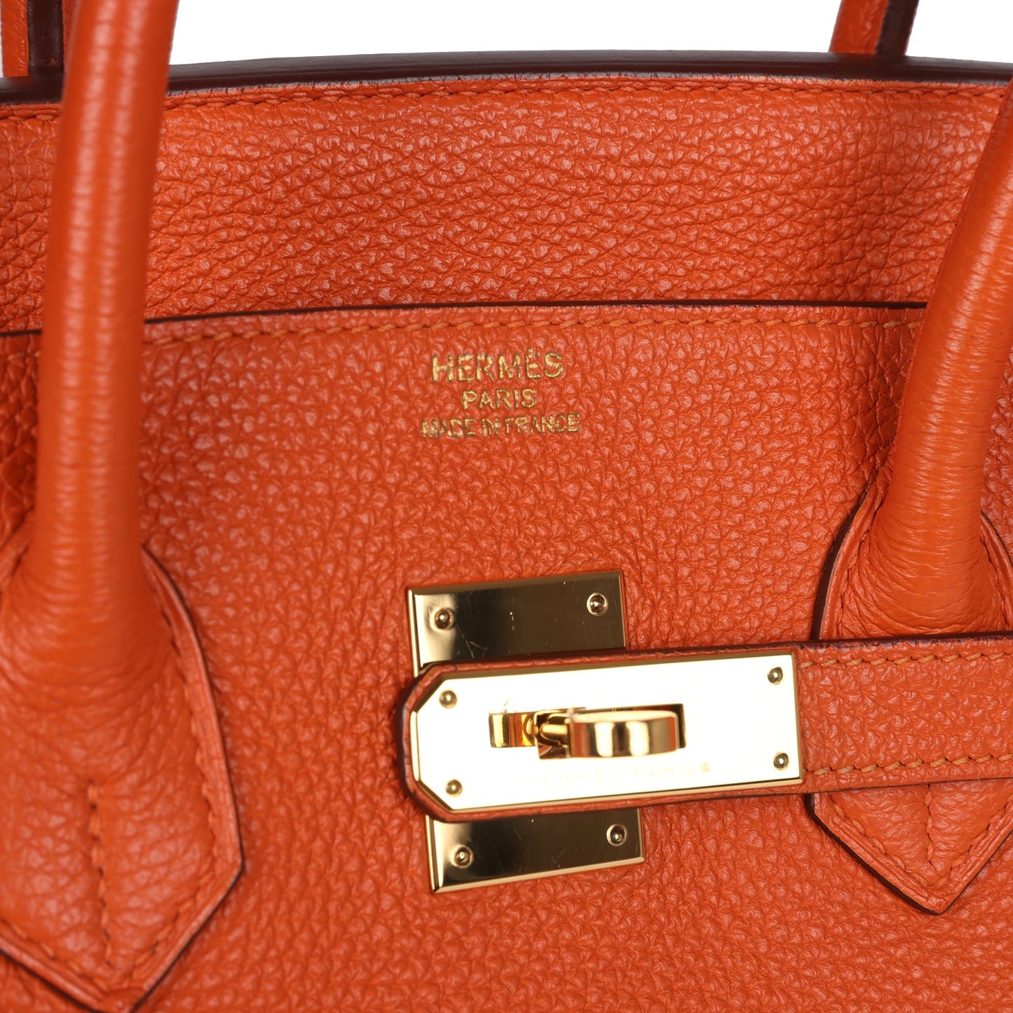 Hermes Birkin 35 Orange Togo Gold Hardware