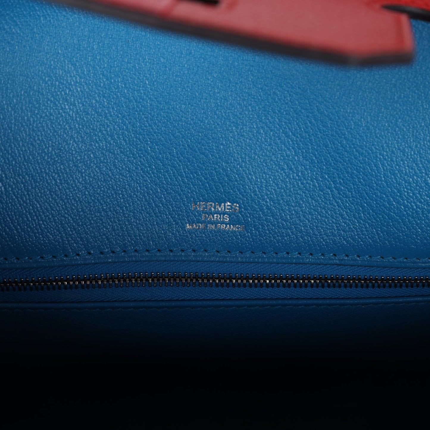 Hermes Casaque Birkin 30 Rouge De Coeur, Rose Extreme and Bleu Zanzibar Epsom Palladium Hardware