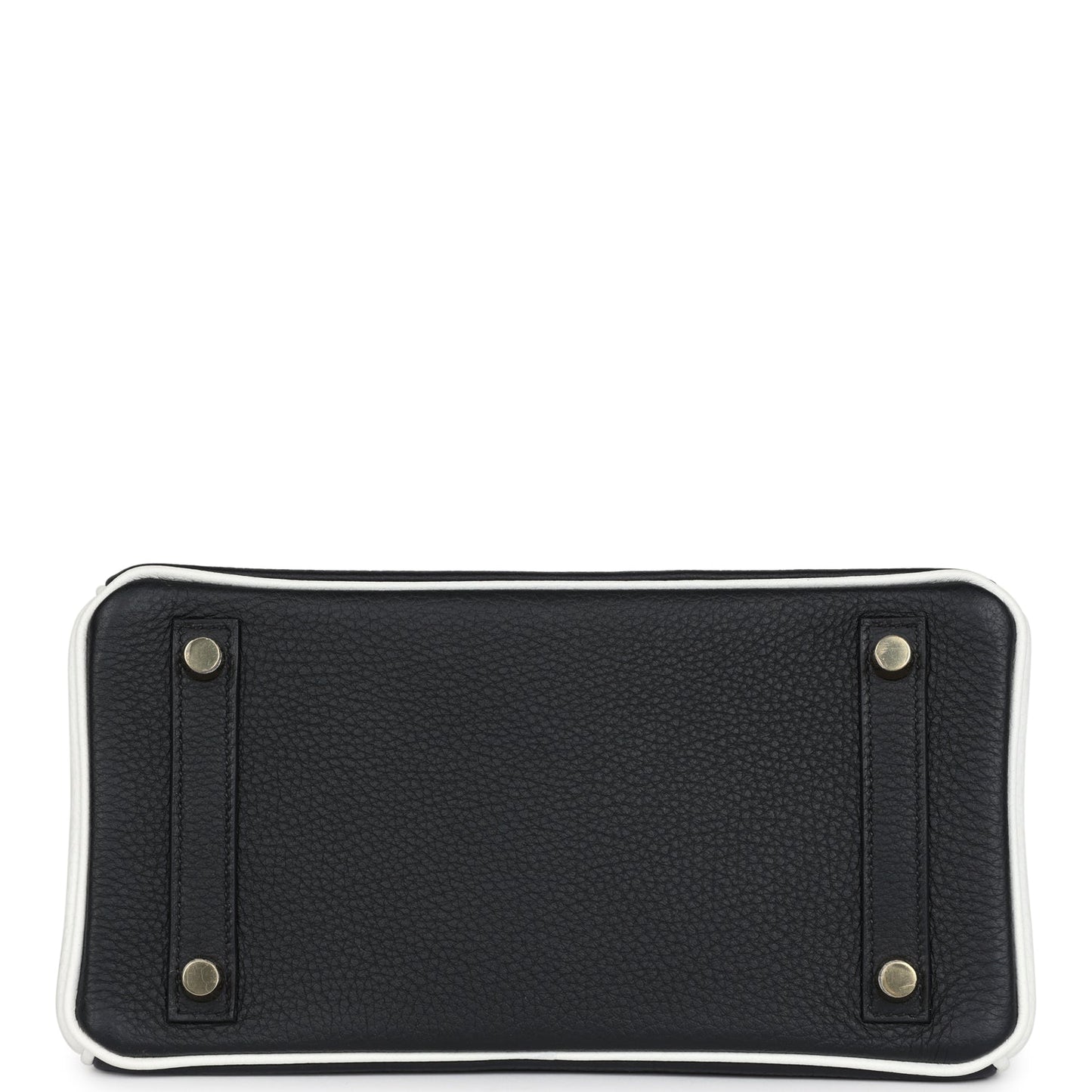 Hermes Special Order (HSS) Birkin 25 Black and White Clemence Gold Hardware